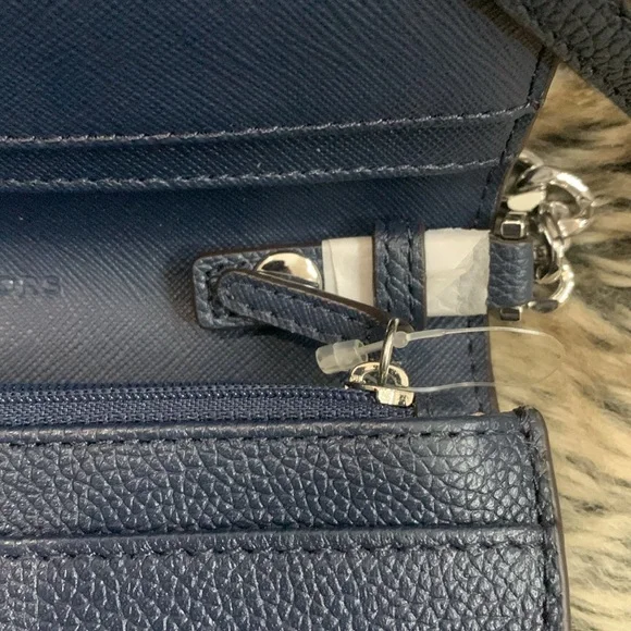 Michael Kors Navy Wallet/Crossbody-NWOT - Picture 7 of 16